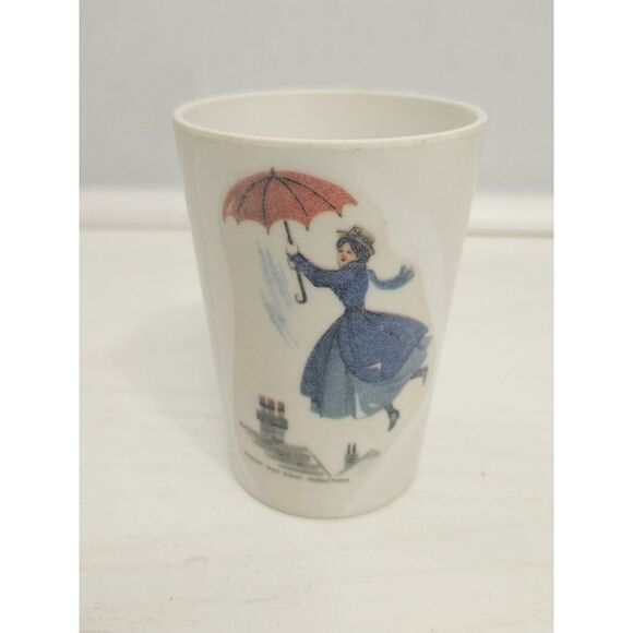 Other - Vintage 1964 MARY POPPINS Melamine Walt Disney Productions Cup Allied‎ Chemical